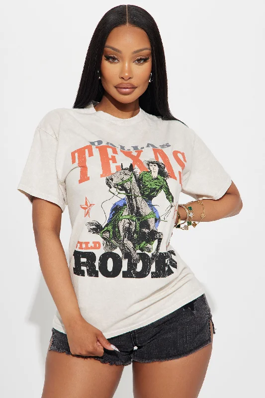 Texas Rodeo Washed Tee - Off  White/combo