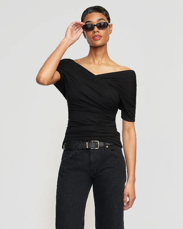 thalia-ruched-off-shoulder-tee-black