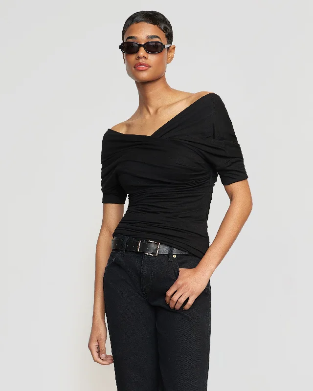 thalia-ruched-off-shoulder-tee-black