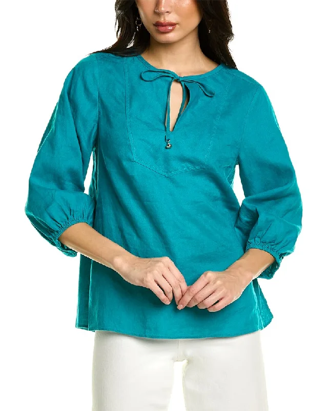 Trina Turk Recreation Linen Top