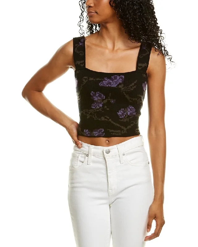 Vince Orchid Wool & Cashmere-Blend Bralette Top