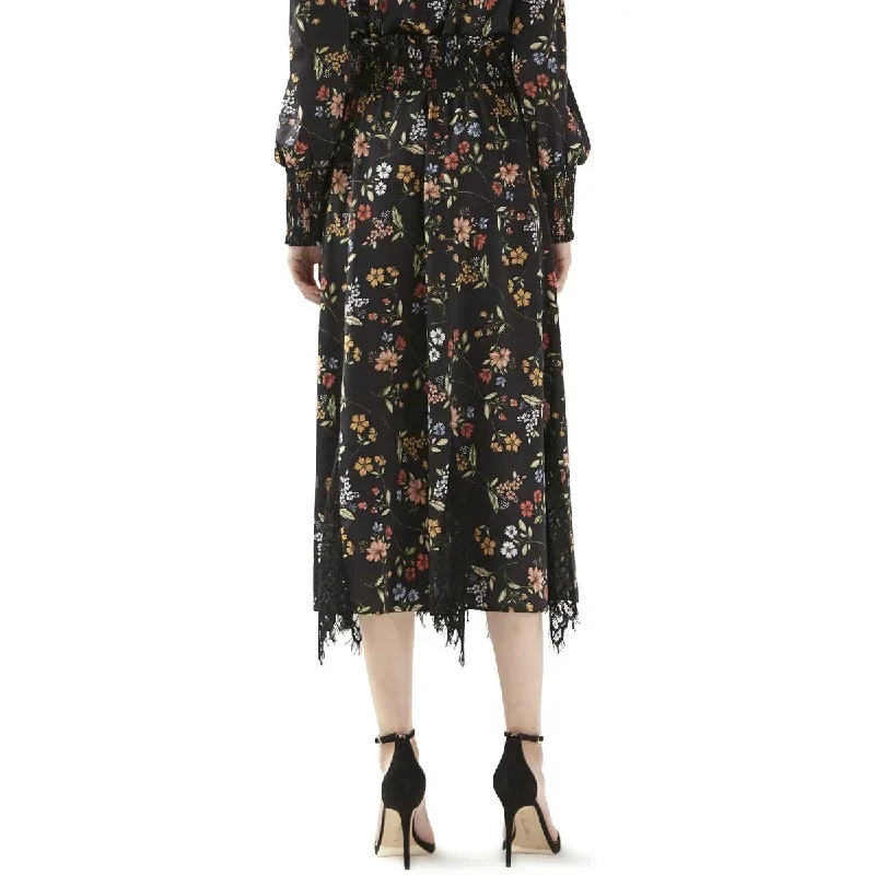 womens-satin-floral-midi-skirt