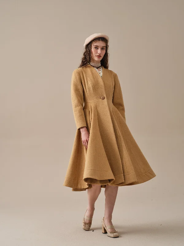 wool-coat-midi-coat-100-wool-coat-elegant-women-coat-winter-wool-coat-flared-wool-1950-coat-linennaive