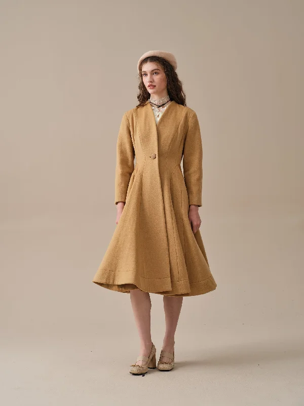 wool-coat-midi-coat-100-wool-coat-elegant-women-coat-winter-wool-coat-flared-wool-1950-coat-linennaive