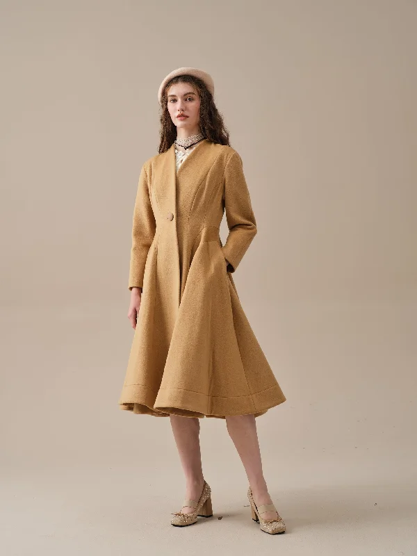 wool-coat-midi-coat-100-wool-coat-elegant-women-coat-winter-wool-coat-flared-wool-1950-coat-linennaive