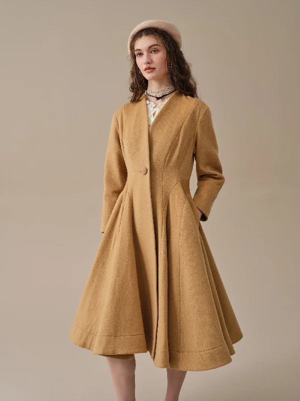 wool-coat-midi-coat-100-wool-coat-elegant-women-coat-winter-wool-coat-flared-wool-1950-coat-linennaive