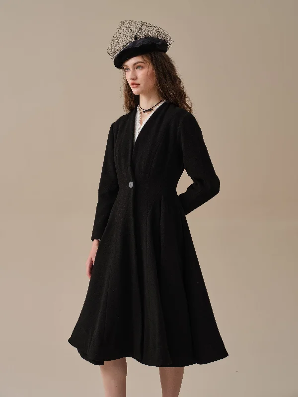 wool-coat-midi-coat-100-wool-coat-elegant-women-coat-winter-wool-coat-flared-wool-1950-coat-linennaive