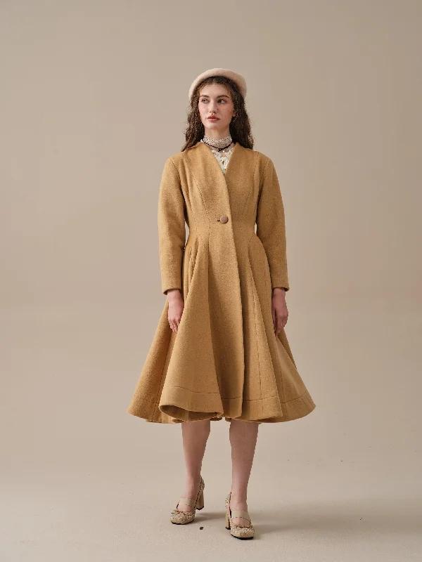 wool-coat-midi-coat-100-wool-coat-elegant-women-coat-winter-wool-coat-flared-wool-1950-coat-linennaive