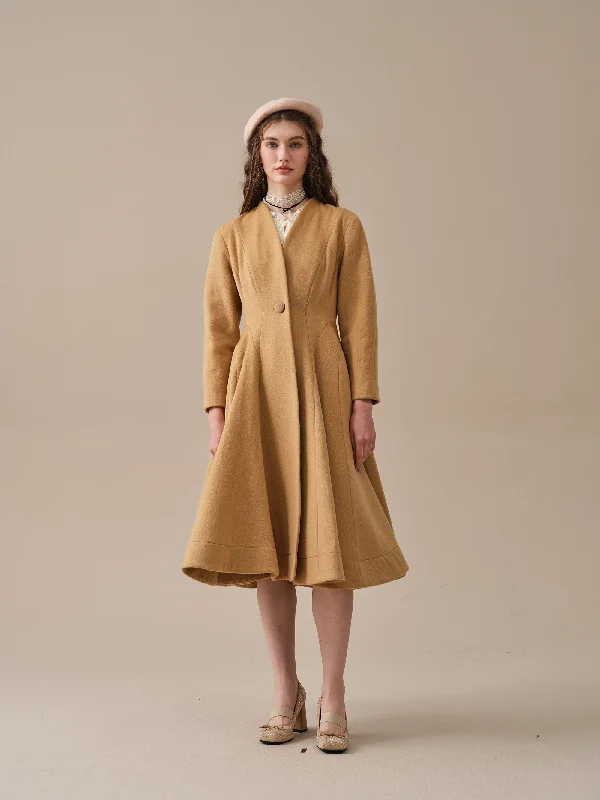 wool-coat-midi-coat-100-wool-coat-elegant-women-coat-winter-wool-coat-flared-wool-1950-coat-linennaive