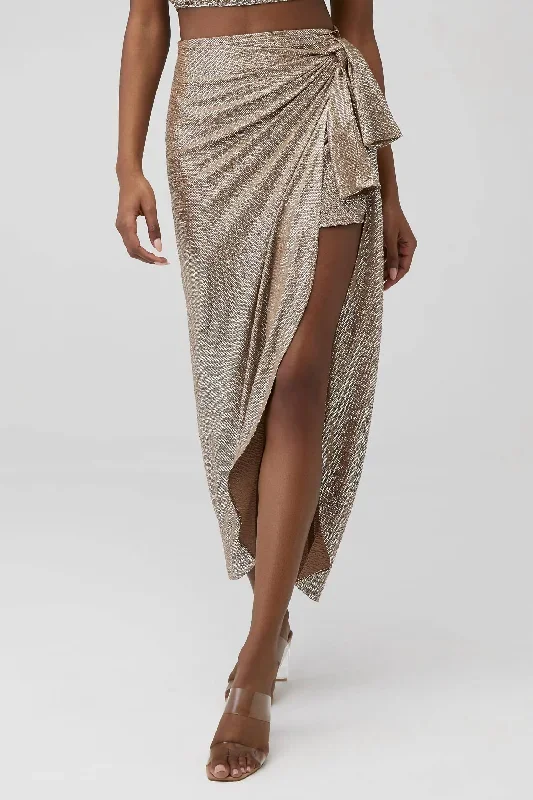 Wrap Me Up Skirt In Silver Confetti