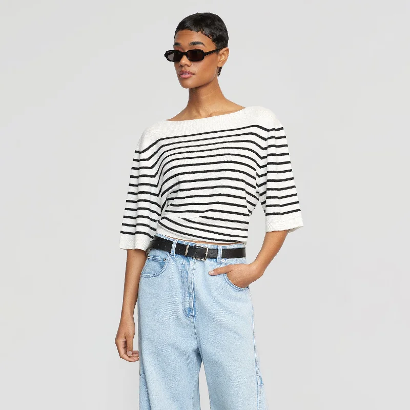 Zuma Organic Linen Striped Top